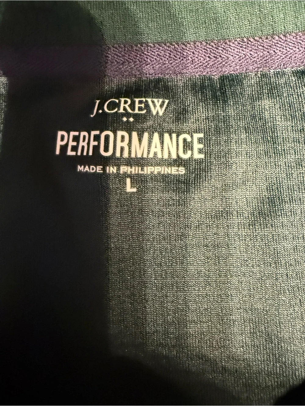 J Crew Performance Men's Quarter-Zip Long Sleeve Pullover - Deep Teal Green